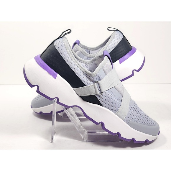 Avia Women's Gray And Purple Slip On Sneakers Memory Foam Size 10 - Picture 7 of 11